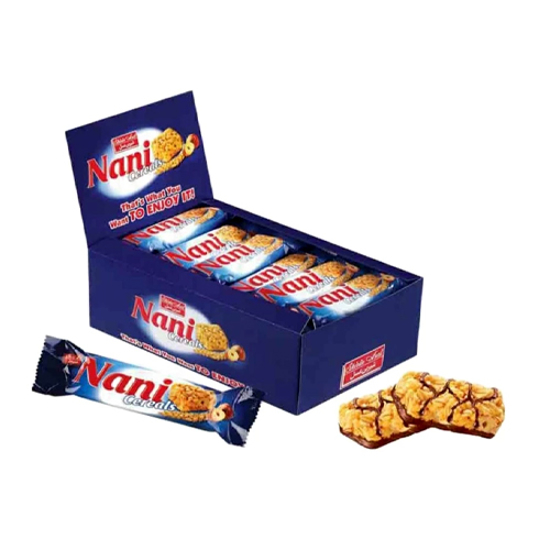 تصویر از شکلات مغزدار نانی سریال بار شیرین عسل بسته 24 عددی